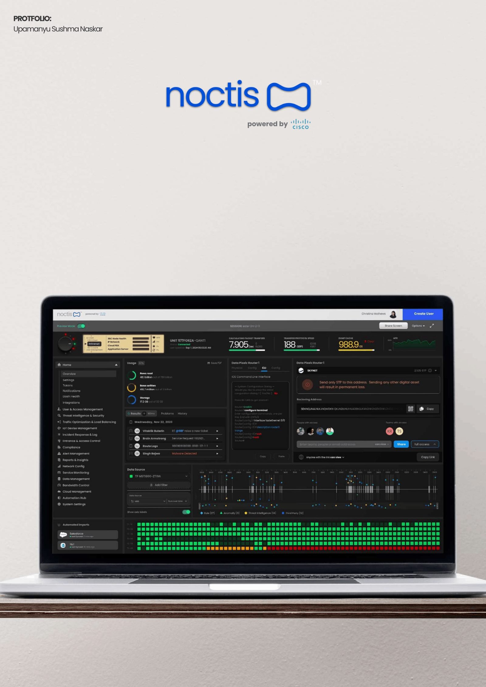 NOCTIS network command console
