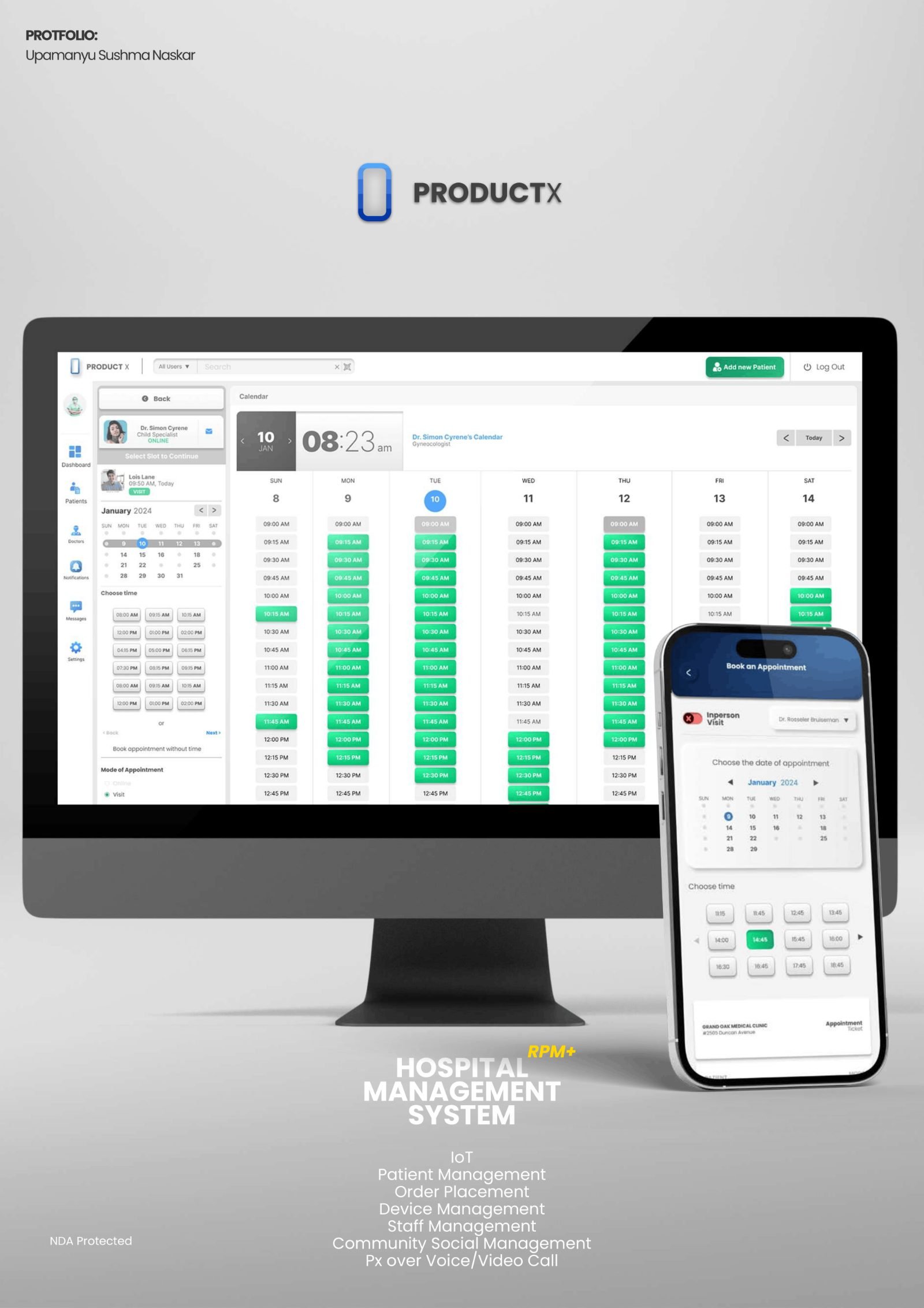 Product X RPM+ hospital system
